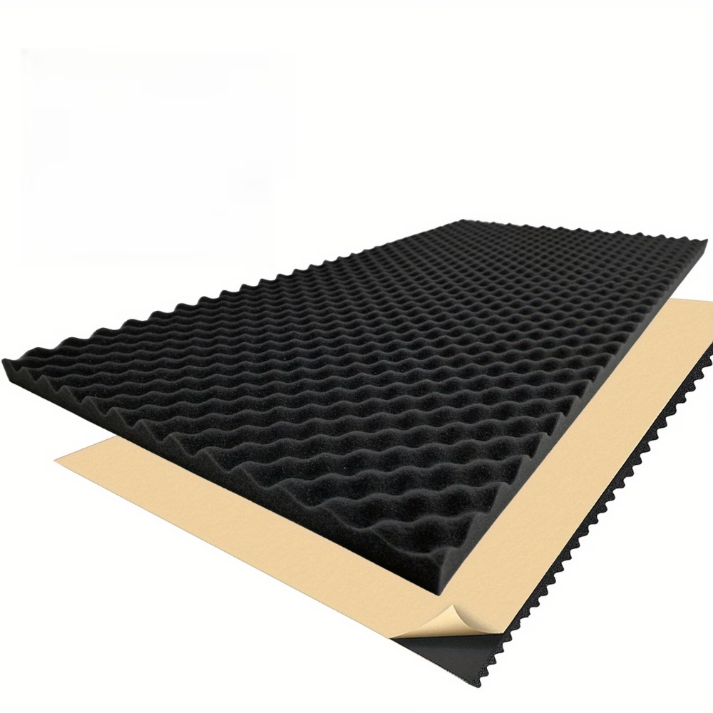 Sound Dampening Foam - 1 Rolle 2cm-50x100cm Selbstklebende Schwarze Schalldämmende