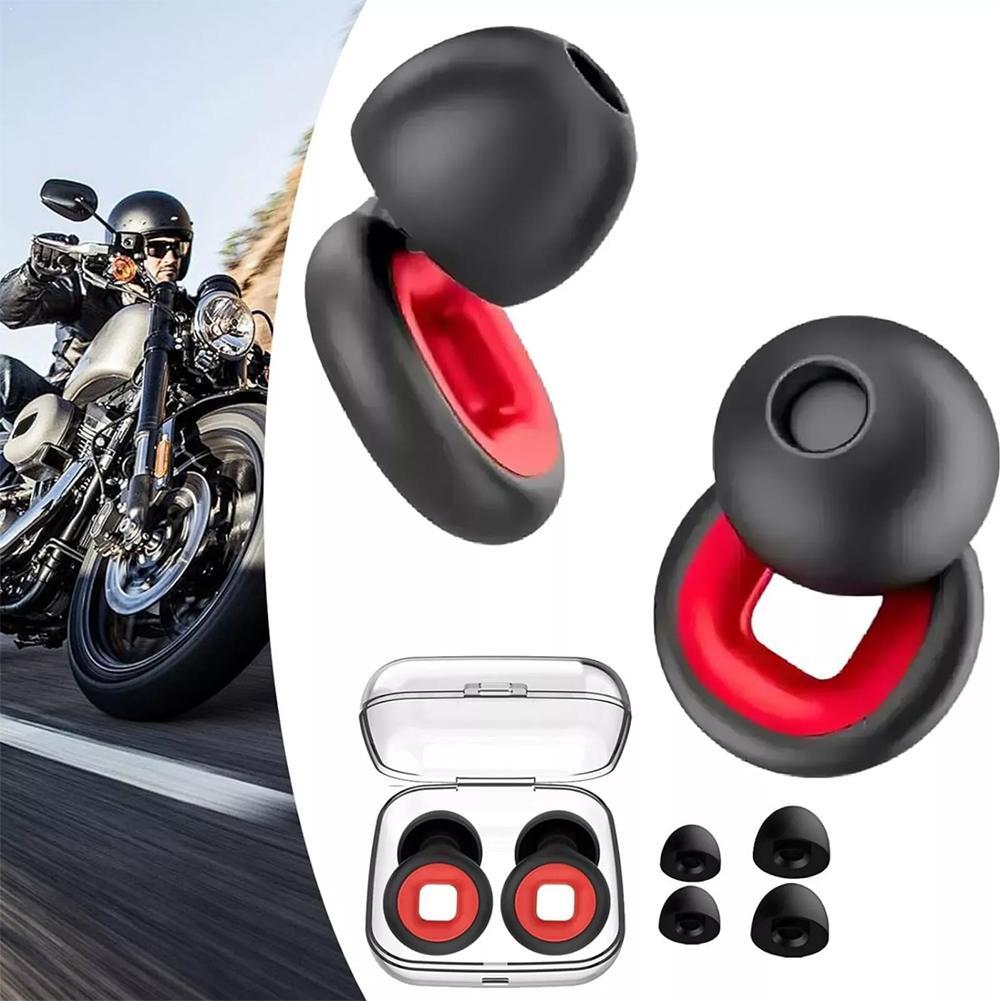 Sound Dampening Foam - Motorrad-Ohrstöpsel mit 27dB Geräuschreduzierung, Komfortabler Memory-Schaum,
