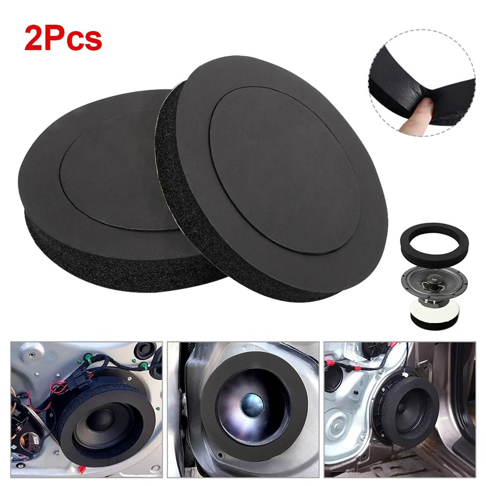 Sound Dampening Foam - 1/2 Stück 6,5 Zoll Auto-Lautsprecher-Schaumstoffring 19,5