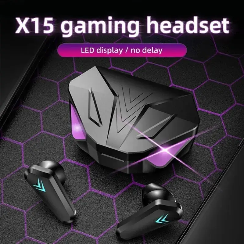 Esports Gaming Headphones - TWS Kabelloses Bluetooth 5.3-Headset, LED-Display, Gamer-Ohrhörer