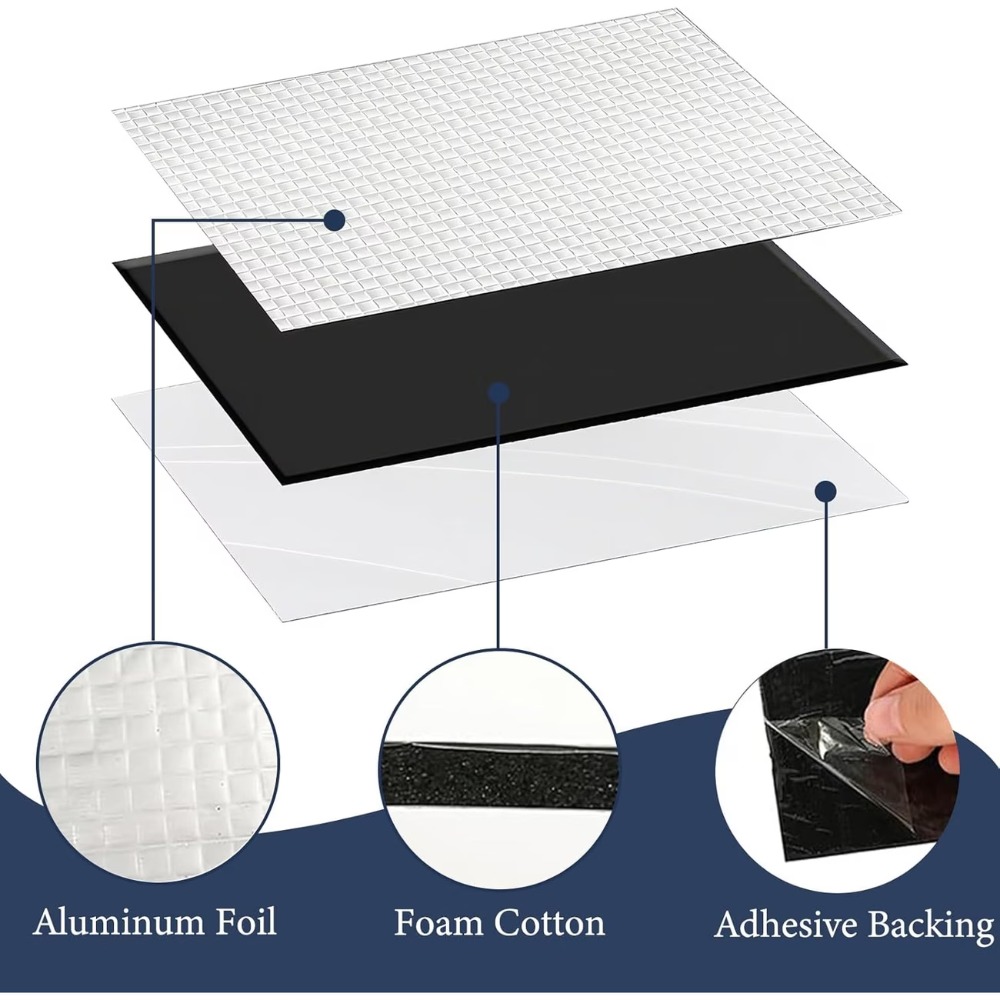 10 Stück 10mm Auto-Schalldämmu – Sound Dampening Foam Bewertung und Preis