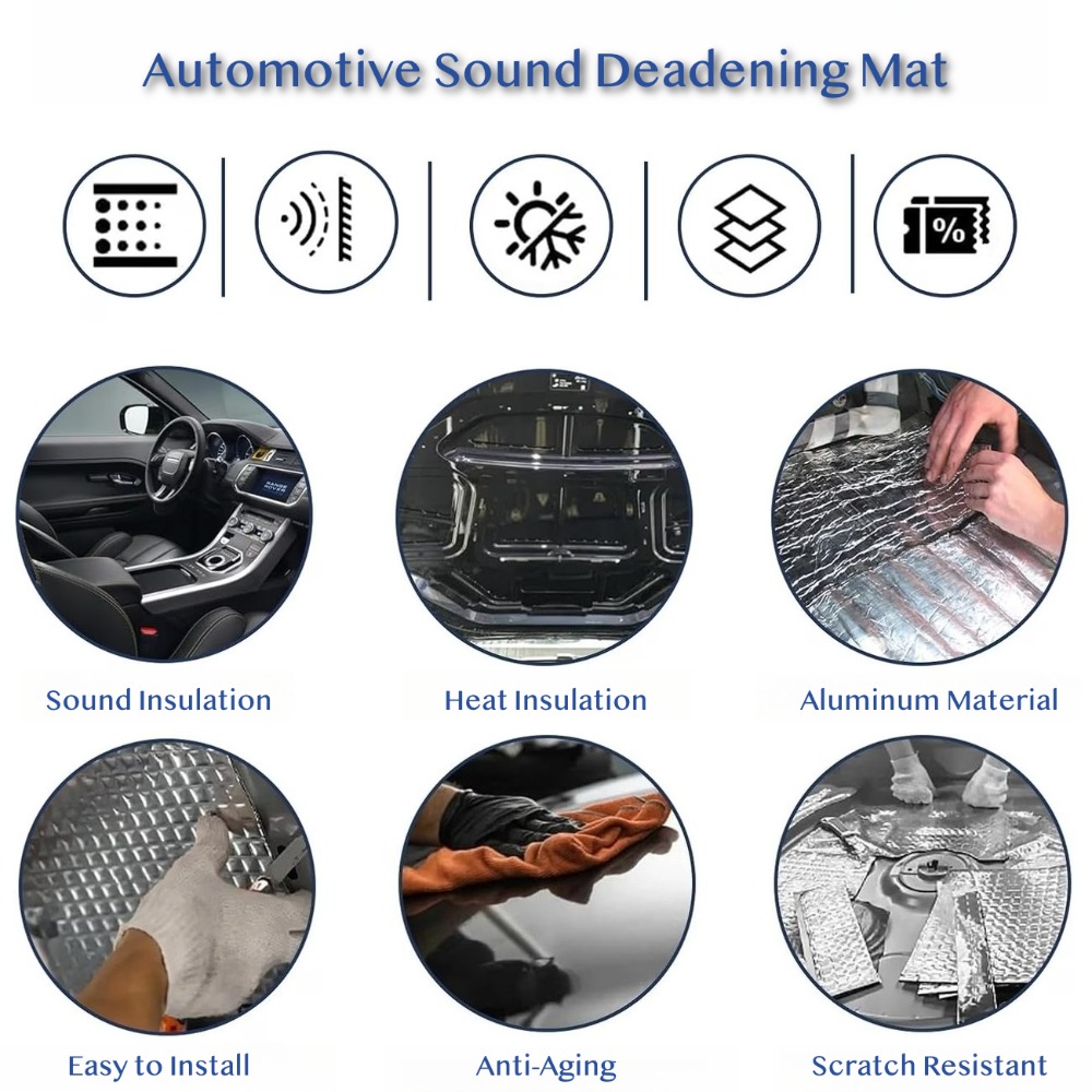 10 Stück 10mm Auto-Schalldämmu – Sound Dampening Foam Bewertung und Preis