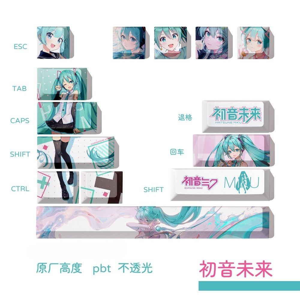 Hatsune Miku Tastenkappen, OEM – Keyboard Tenkeyless Bewertung und Preis